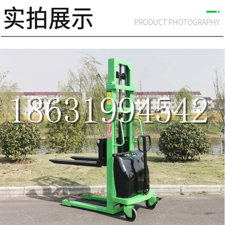 新龙县电动叉车堆高车液压铲车电瓶1吨2吨站驾步行式小型全自动叉车
